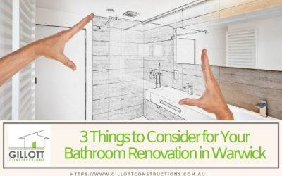 3 Things to Consider for Your Bathroom Renovation in Warwick